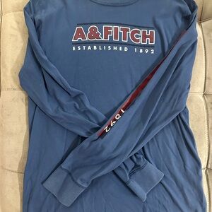 Abercrombie & Fitch Blue Long Sleeve Tee